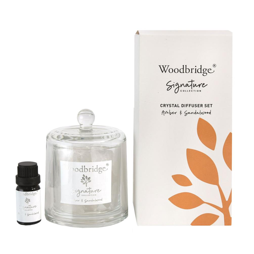 Woodbridge Amber & Sandalwood Crystal Oil Diffuser Set £13.49